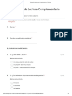 Evaluación de Lectura - 2ºB - Formularios de Google