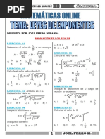 Ficha - 2 - Leyes de Exponentes