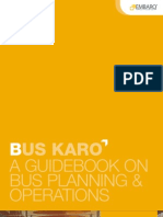 Bus Karo Guidebook On Planning and Operations