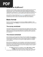 What Is An Xlsform?: The Survey Worksheet