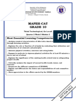 Mapeh-Cat Grade 10: Most Essential Learning Competencies