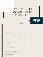 Sémiologie Et Vocabulaire Medical AS 2019