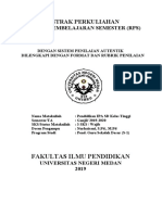 Kontrak Perkuliahan Rencana Pembelajaran Semester Rps PDF Free