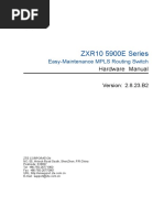 ZXR10 5900E Series (V2.8.23.B2) Easy-Maintenance MPLS Routing Switch Hardware Manual