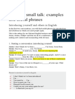 Business Small Talk WS