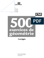 CLR Exercices Corrigés Géométrie CM2