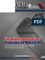 Lineamientos Generales Del Programa de Movilidad