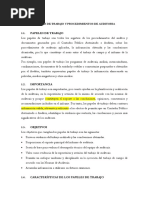 Tema 4 Papeles de Trabajo y Procedimientos de Auditoria