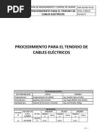 CMK-QA-PRO-TCE-01 Procedimiento para El Tendido de Cables Eléctricos