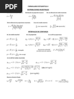 Formulario Estadistica 2