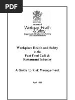 Hospitality - Fast Food, Cafe and Restaurant Industry - A Guide To Risk Management