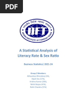 Report - A Statistical Analysis of Literacy Rate and Sex Ratio R1 - v0.2