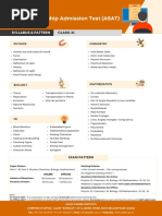 ALLEN Scholarship Admission Test (ASAT) : Syllabus & Pattern