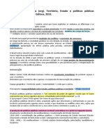 STEINBERGER, Marília. Território, Estado e Políticas Espaciais - Fichamento