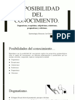 Presentación - La Posibilidad Del Conocimiento