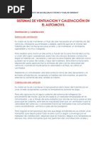 Sistema de Ventilacion y Calefaccion en El Automovil