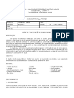 Prática 13 - Reaçãode de Identificação Dos Lipídios