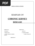 Seminar On: Chronic Kidney Disease