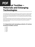 Technical Textiles - Materials and Emerging Technologies