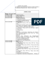 Agenda Dan Jadwal