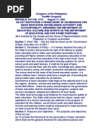 Be It Enacted by The Senate and The House of Representatives of The Philippines in Congress Assembled