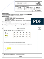 Evaluacion Diagnostico 6to A