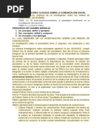 A. Tema 4. Las Teorías Clásicas Sobre La Counicación Social