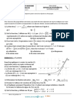 Devoir de Synthèse N°1 - Math Limites, Continuité Et Trigonométrie - 3ème Technique (2014-2015) MR Salah Hannachi