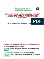 Proceso de Elaboración Del Estudio Ambiental, Pama Y Participación Ciudadana