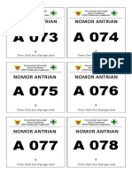 Template Nomor Antrian