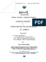 A Project Report Unsaturated Polyester Resin at Daman: Technologies Technical Know-How - A Gateway To Prosperity