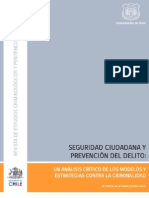 CHILE Seguridad Ciudadana y Prevencion Del Delito. Un Analisis Critico de Los Modelos y Estrategias Contra La Criminal Id Ad