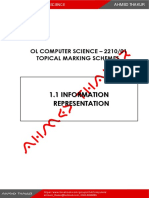 Topicals Markscheme 1.1 Data Representation - Number System