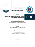 Agricultura Del Limón de Piura, Período 1990-2020