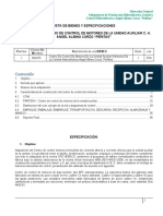 2.5 Especificaciones Técnicas y o Lista de Bienes CCM UNIDAD AUXILIAR