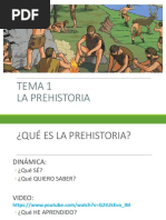 Tema 1 La Prehistoria