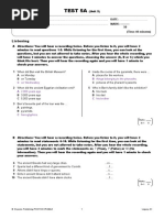 22 Legacy A1 Test 5a