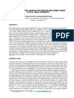 Gorash Y Mackenzie D Pure Safe Structural Design For Fatigue and Creep Using Cyclic Yield Strength May 2014