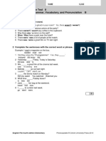 File Test 8 Grammar, Vocabulary, and Pronunciation B: Grammar 1 Underline The Correct Word