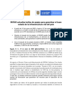 Cundinamarca: Peajes A Cargo Del Invías Suben Sus Precios Este 2022