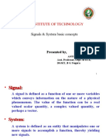 Bgs Institute of Technology: Signals & System Basic Concepts