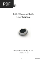 R502-A Fingerprint Module User Manual-V1.2