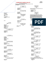 Composite Sample Ballot: Federal Offices