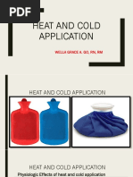 Heat and Cold Application: Wella Grace A. Go, RN, RM