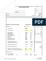 Calculation Sheet: Design of Splice For Beam