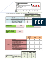 Reporting Hebdomadaire HSE S41