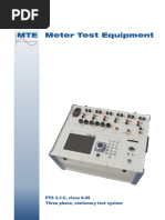 PTS 3.3 C, Class 0.05 Three Phase, Stationary Test System