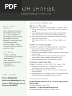 Moss Green Marketing Manager Simple Resume