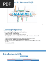 Chapter 8 - Advanced SQL