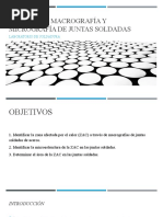 Práctica 1: Macrografía Y Micrografía de Juntas Soldadas